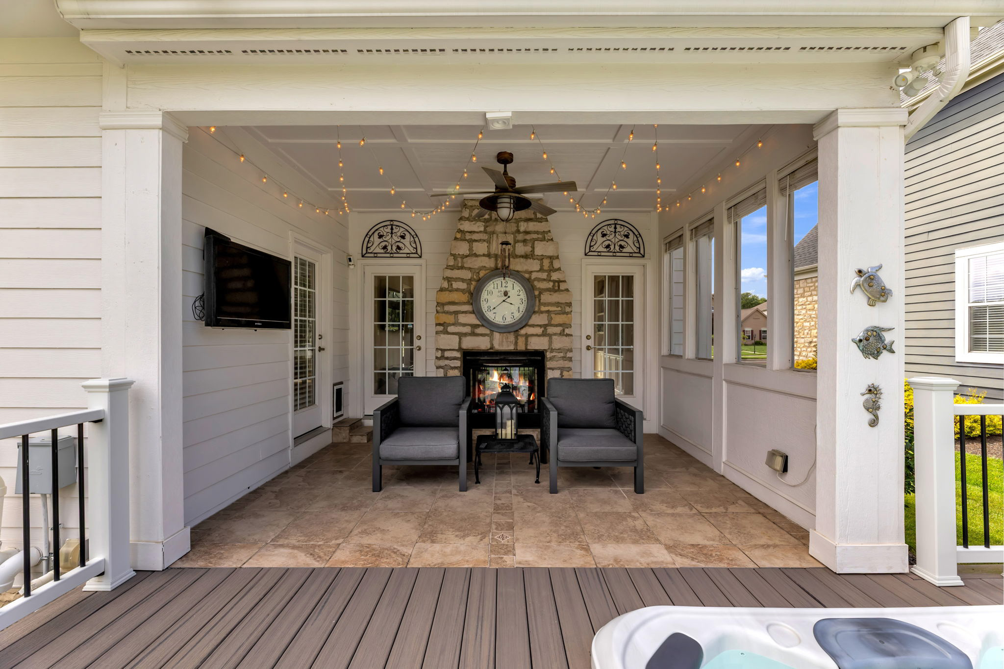 Covered Back Porch