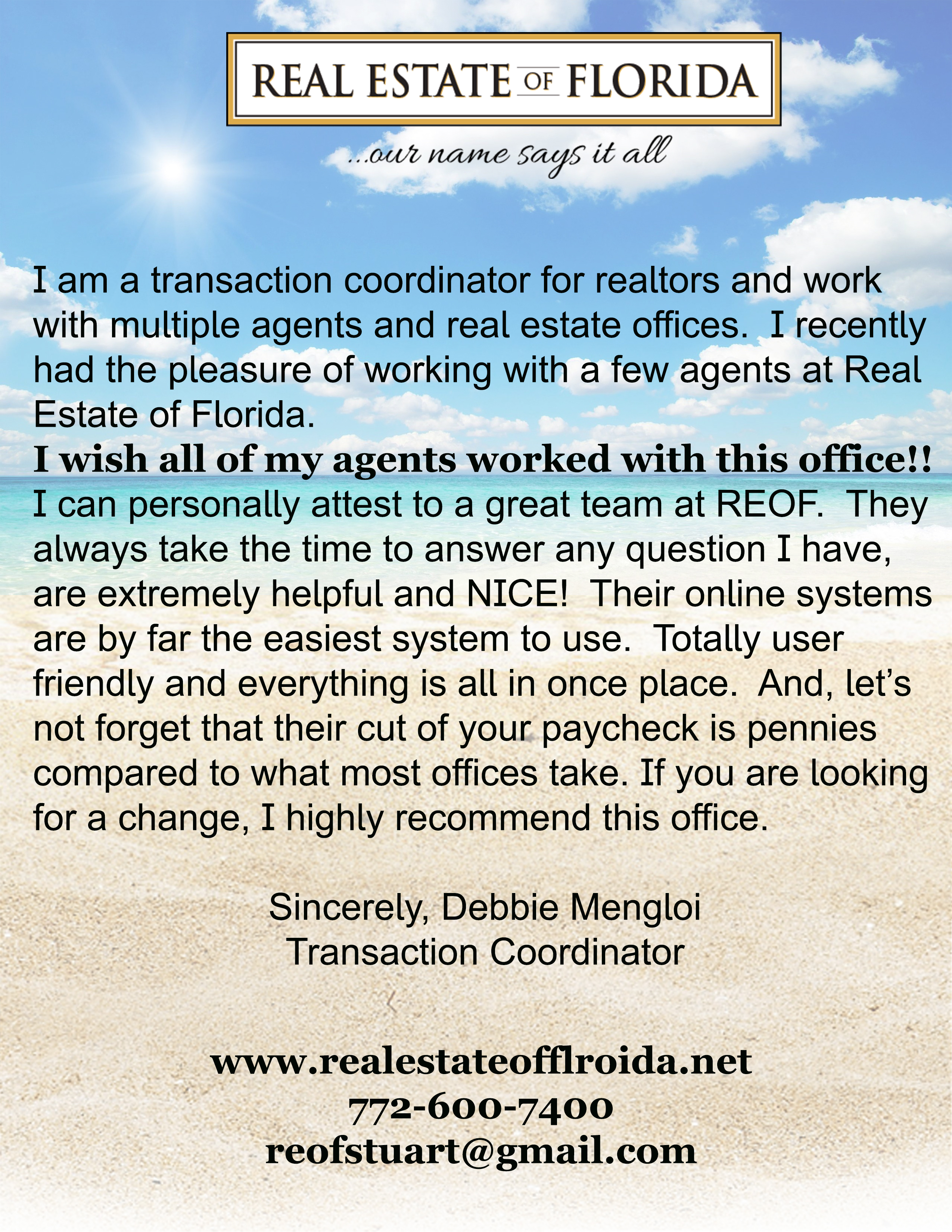 In her own words by Debbie