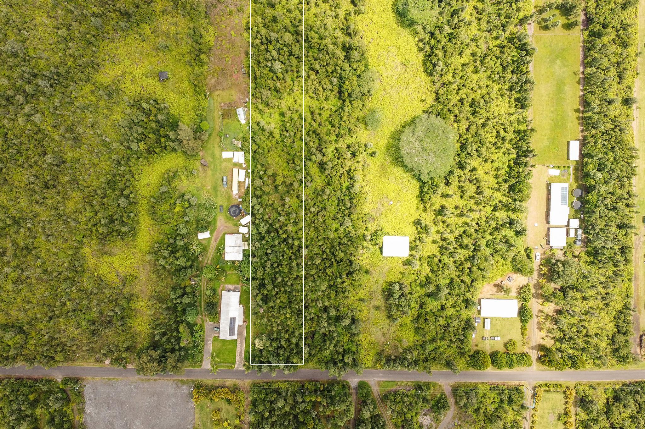 Acreage in Hawaii two acres front entrance of fern acres subdivision