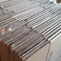 Stack of cardboard boxes.