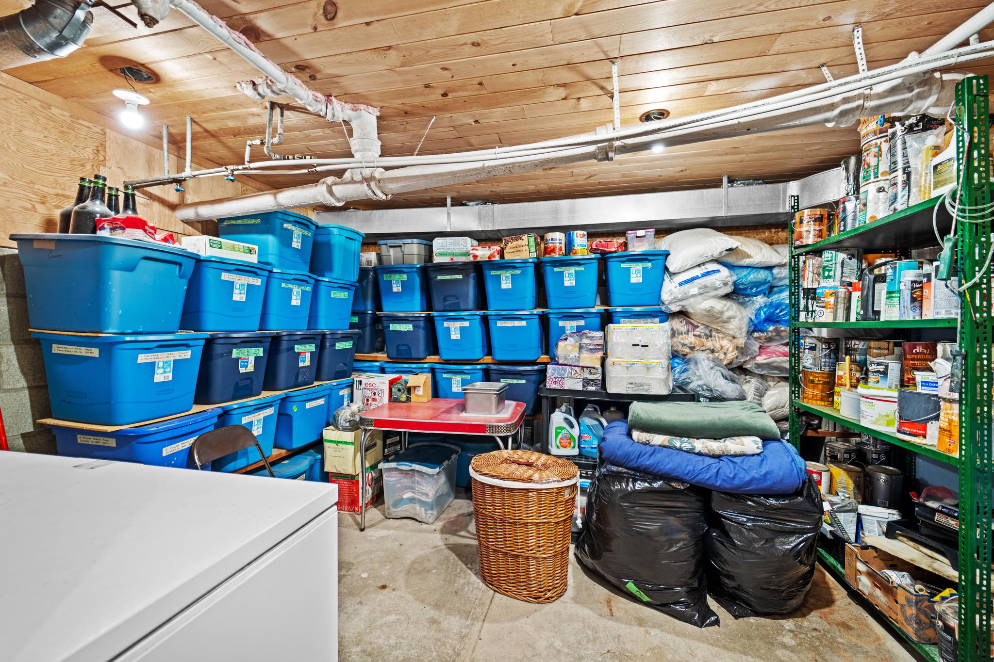 Storage Inside the Lodge