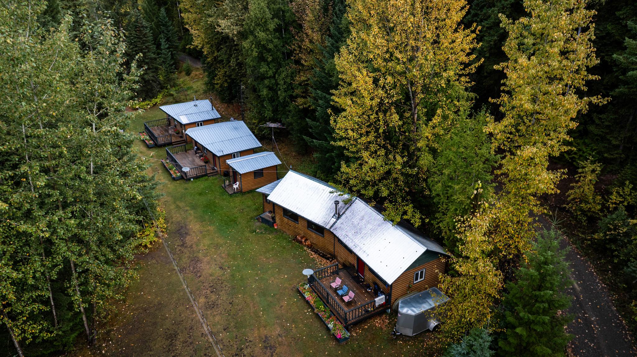 Cabins in and out! 