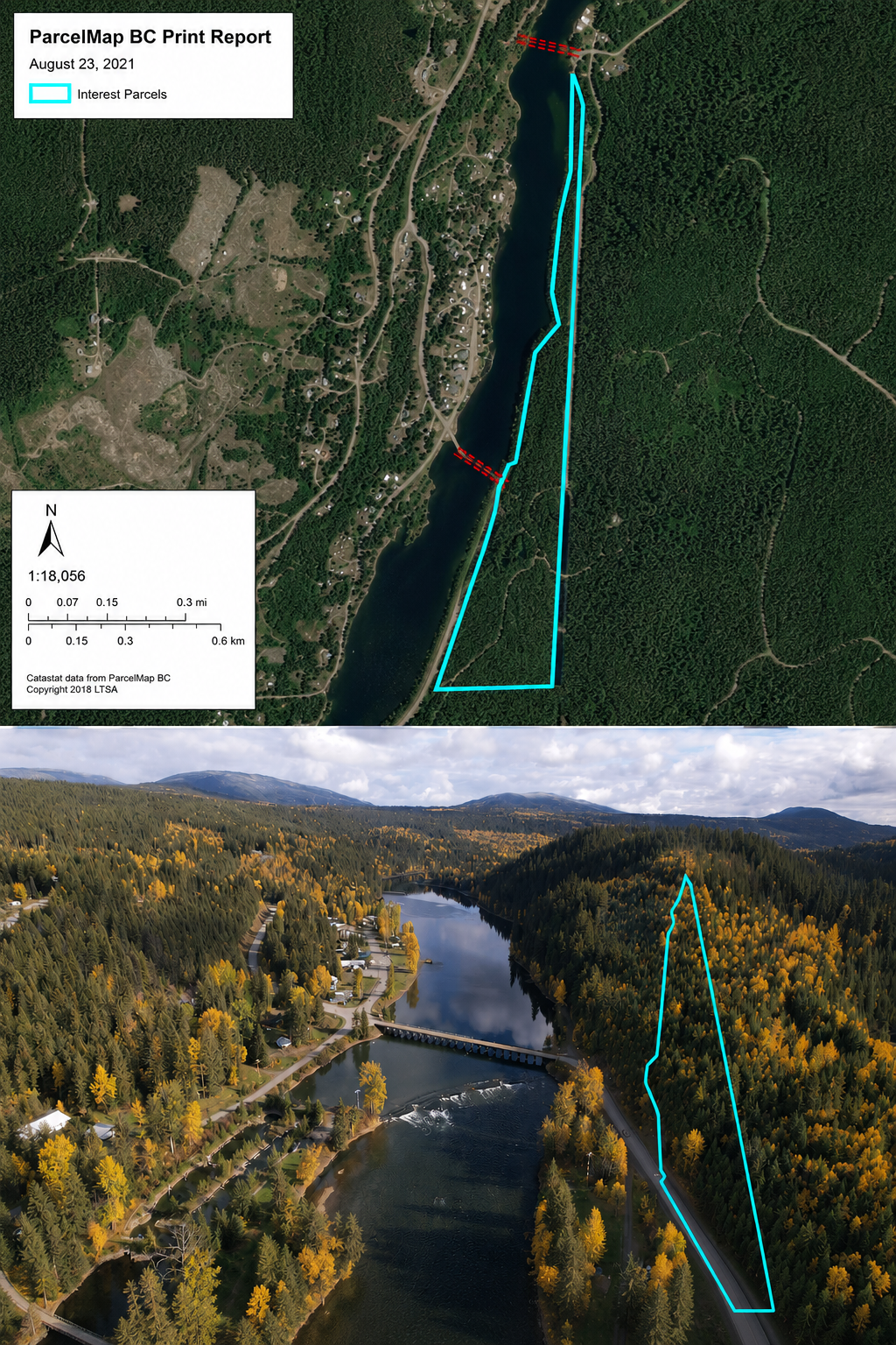 This is a sketch. It shows only the approximate location.