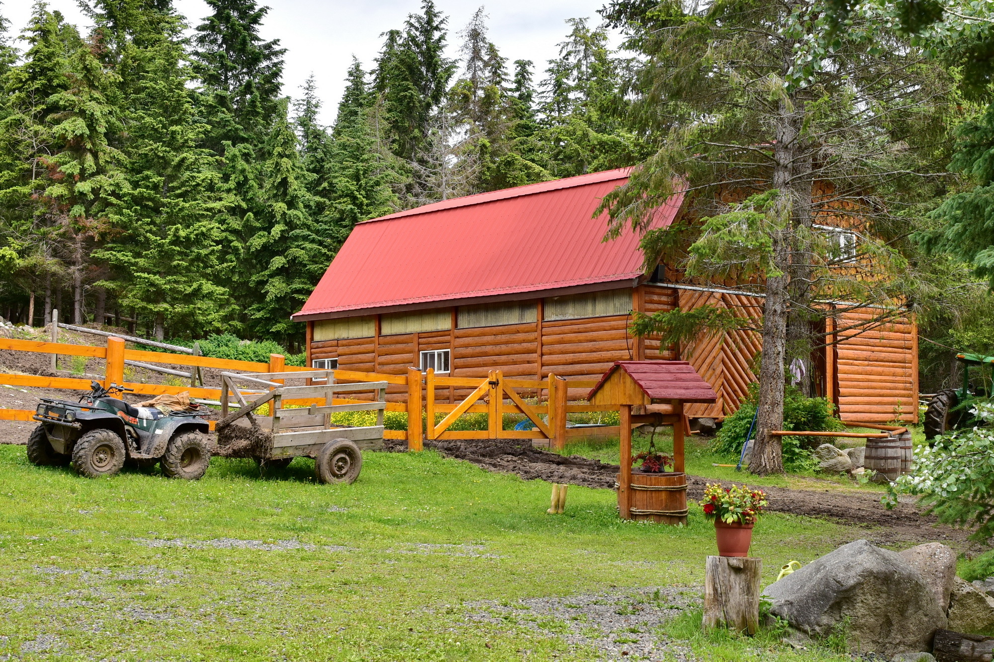 100 Mile House, BC, Beaver Guest Ranch on Cariboo Chalet Road