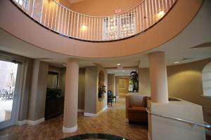 A luxurious lobby area in Bella Vista Condos