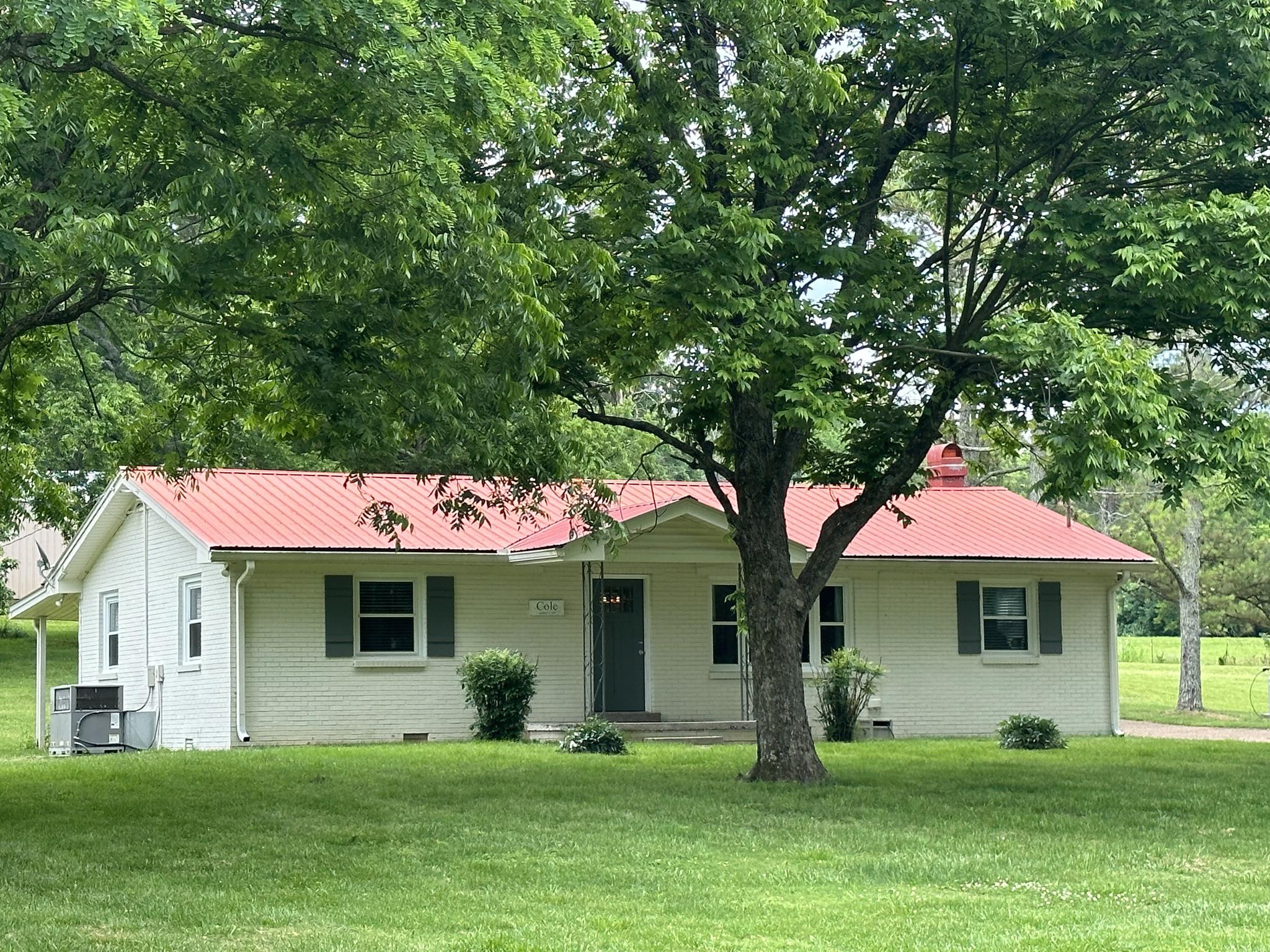 The 4525 Harpeth School Rd Property in Franklin, TN Is a Remodeled Brick Home and has Freshly Painted Exterior Walls.