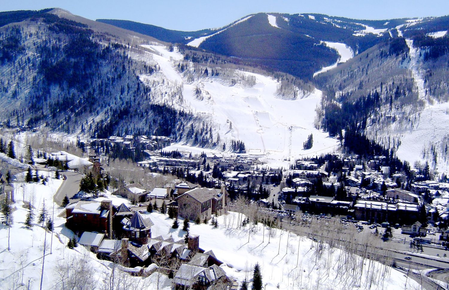 Scenic Lionshead village setting in Vail