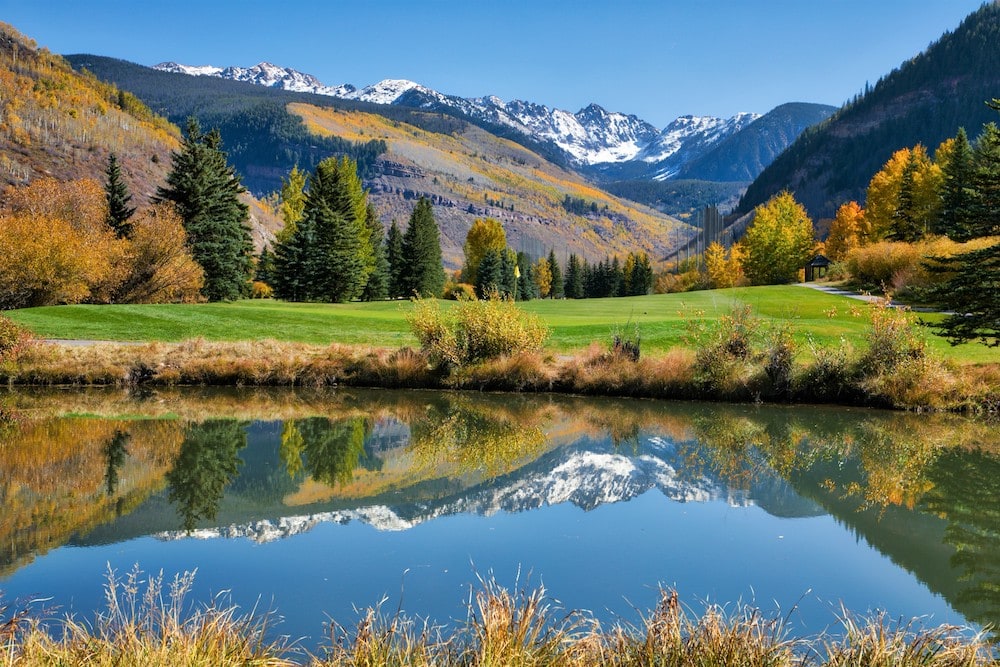 lake on golf course