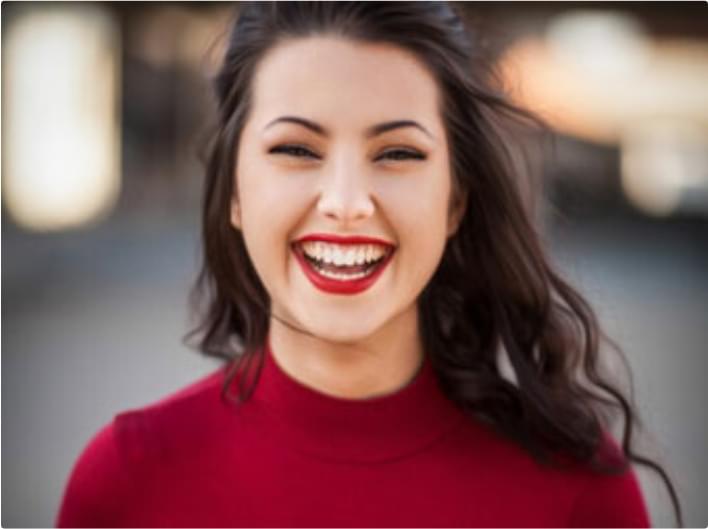Smiling woman