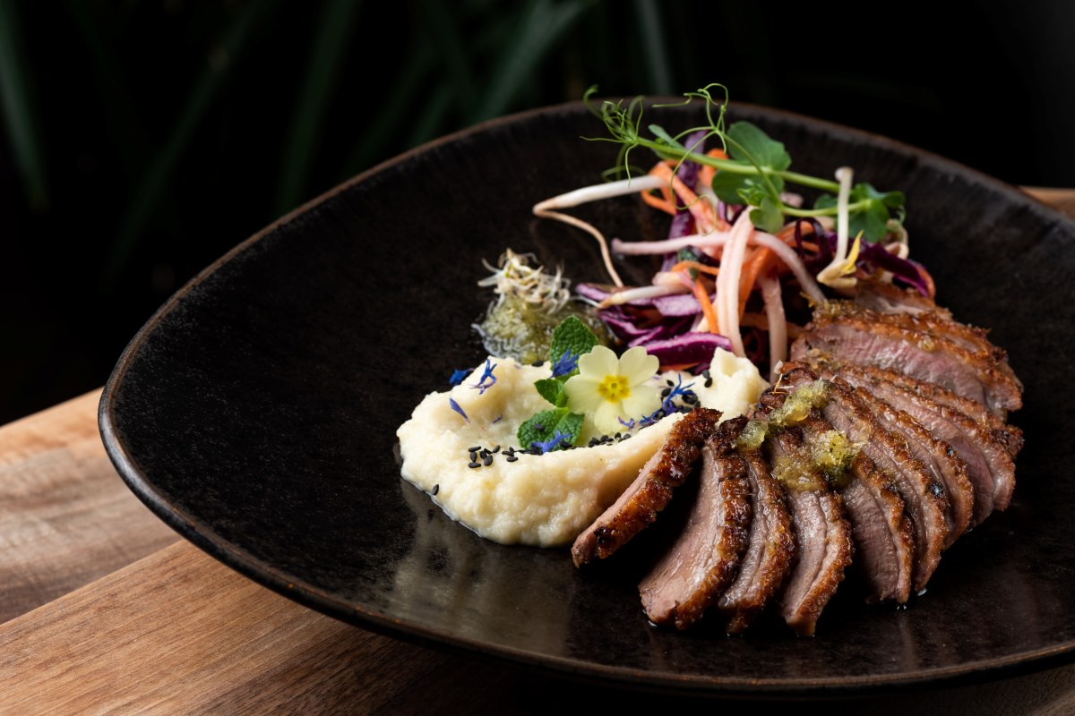 fine Asian cuisine on plate