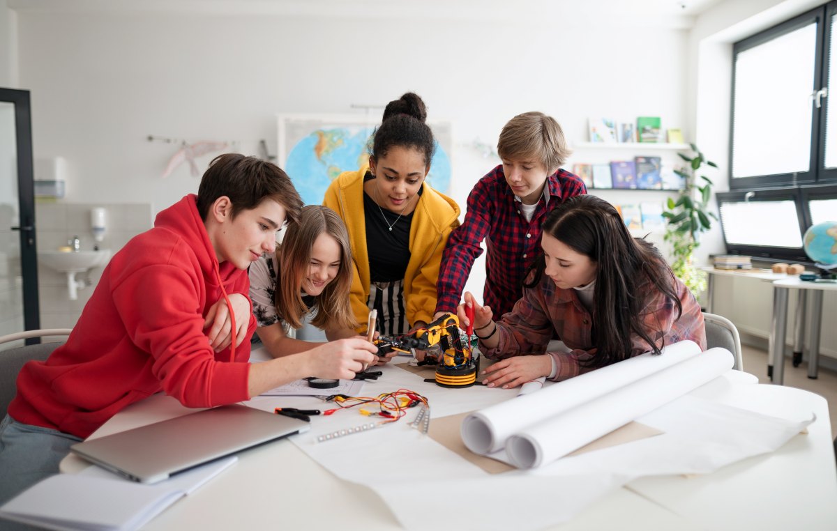 Students in classroom