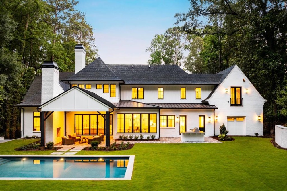 luxury home with pool