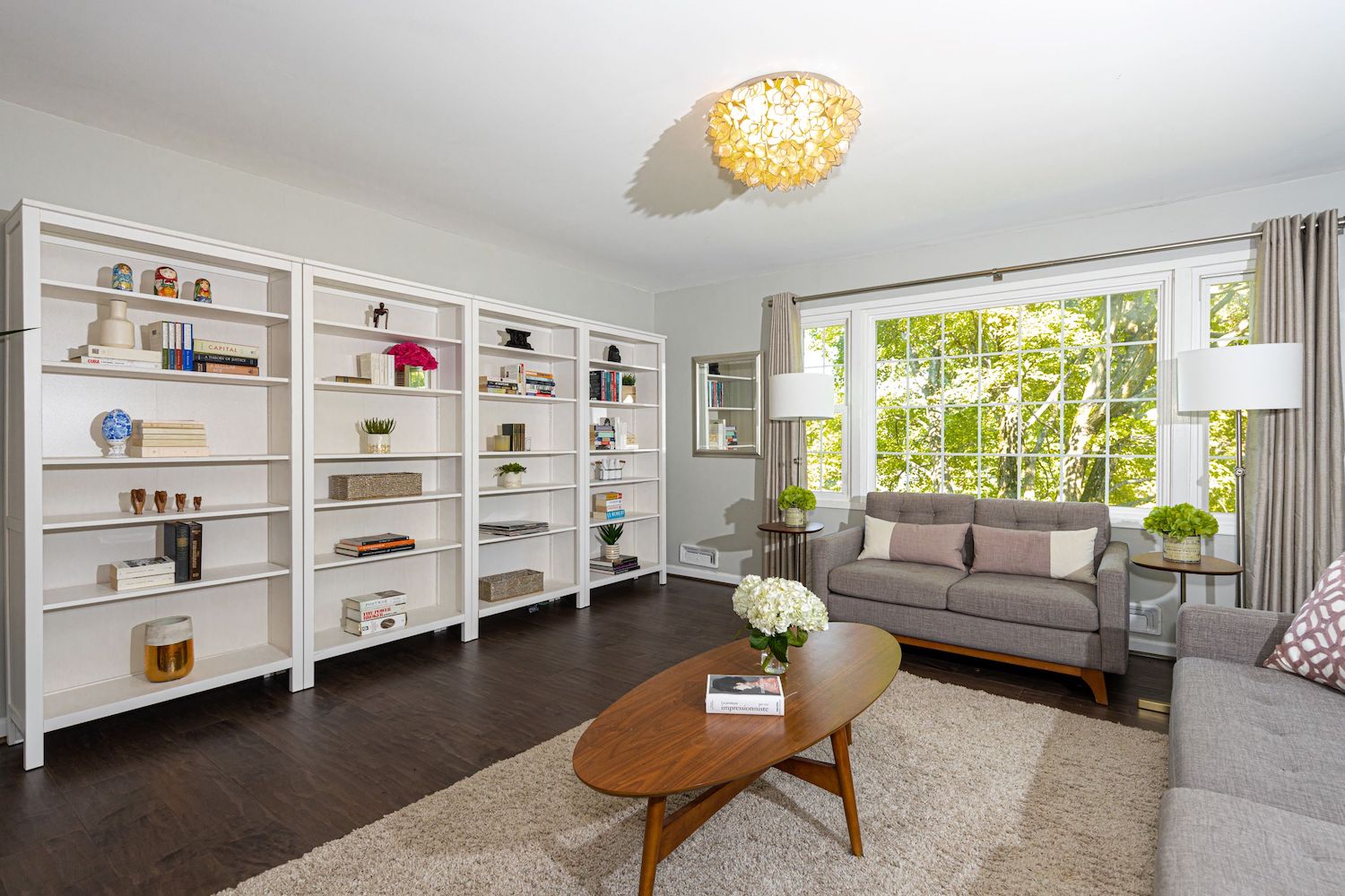 a brightly remodeled dining room