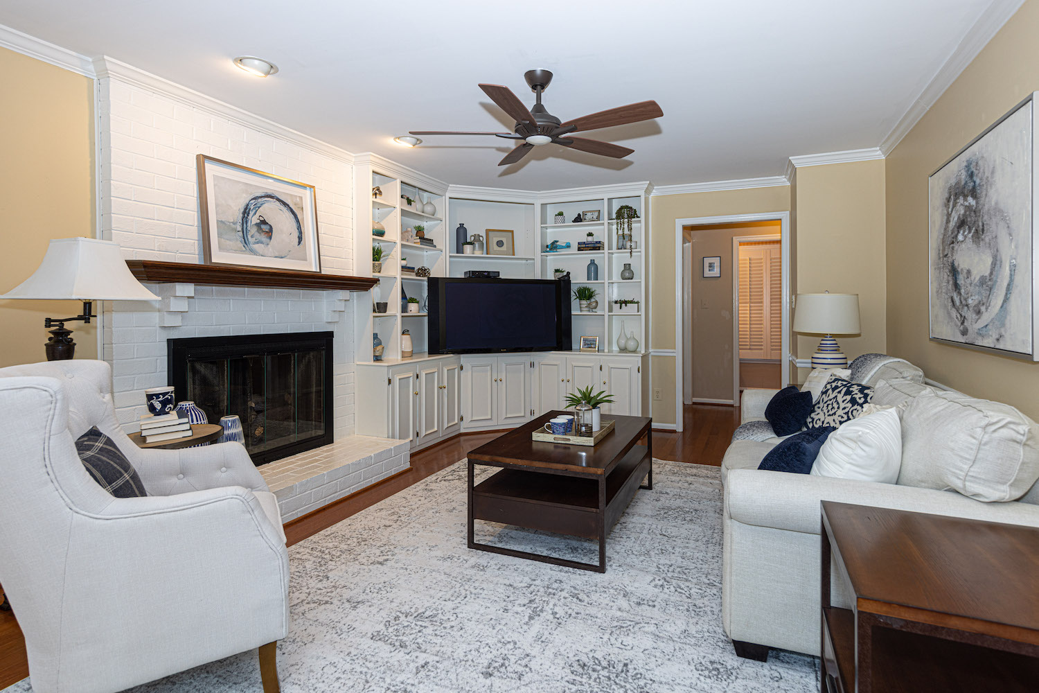 a brightly remodeled dining room