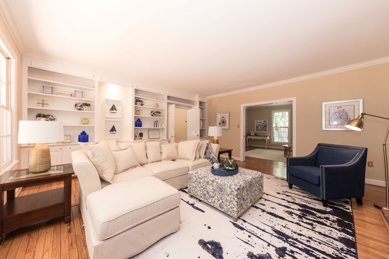 a brightly remodeled dining room
